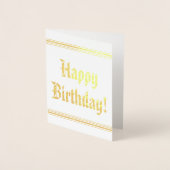 基本シンプルハッピーバースデー! カード (正面)