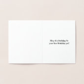 基本シンプルハッピーバースデー! カード (内部)