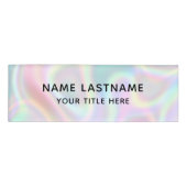 基本シンプルホログラフィモダンック 名札 (正面)