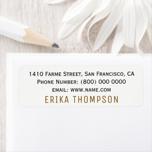 基本シンプル白 ラベル (インサイチュ)