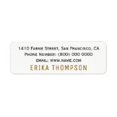 基本シンプル白 ラベル (正面)