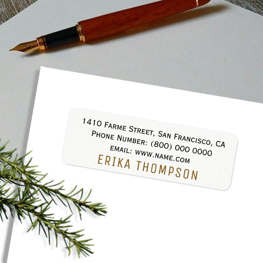 基本シンプル白 ラベル