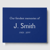 基本シンプル葬儀案内書 ゲストブック (正面)