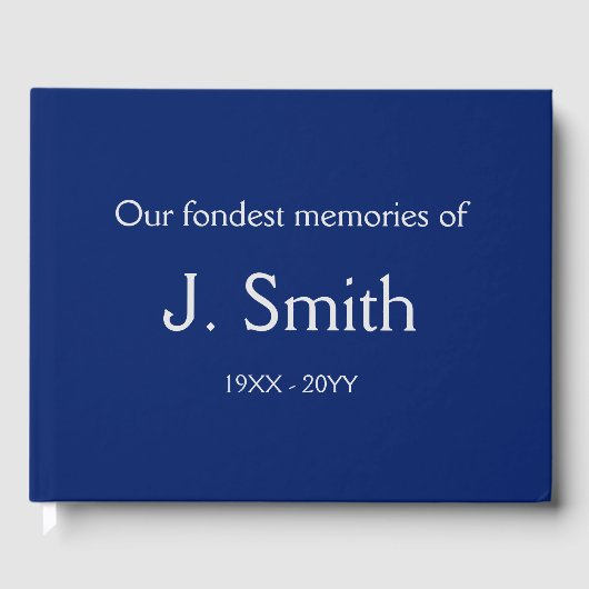 基本シンプル葬儀案内書 ゲストブック (正面)