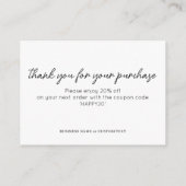 基本ジュエリー気に指示業務 エンクロージャーカード (裏面)