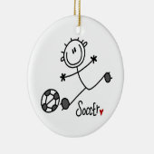 基本スティックフィギュアTシャツとプレゼント セラミックオーナメント (右)