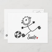 基本スティックフィギュアTシャツとプレゼント ポストカード (正面/裏面)