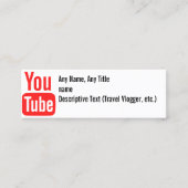 基本ソーシャルメディアカード スキニー名刺 (正面)