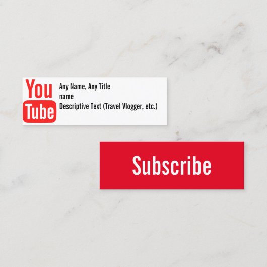 基本ソーシャルメディアカード スキニー名刺 (正面/裏面)