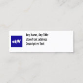 基本ソーシャルメディアカード スキニー名刺 (正面)