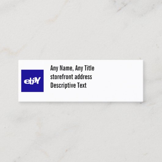 基本ソーシャルメディアカード スキニー名刺 (正面)