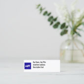 基本ソーシャルメディアカード スキニー名刺 (スタンド正面)