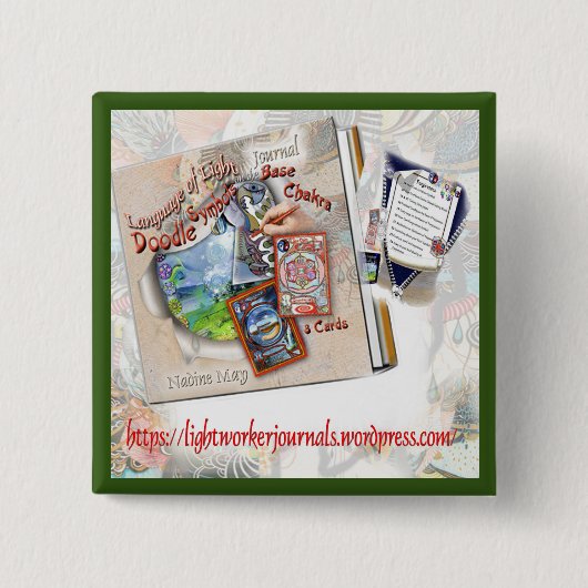 基本チャクラ仕訳帳ボタン 缶バッジ (正面)