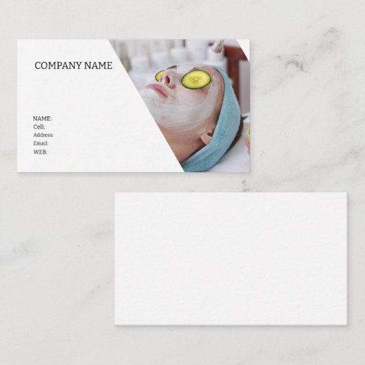 基本テンプレート名刺スパ 名刺 (正面/裏面)