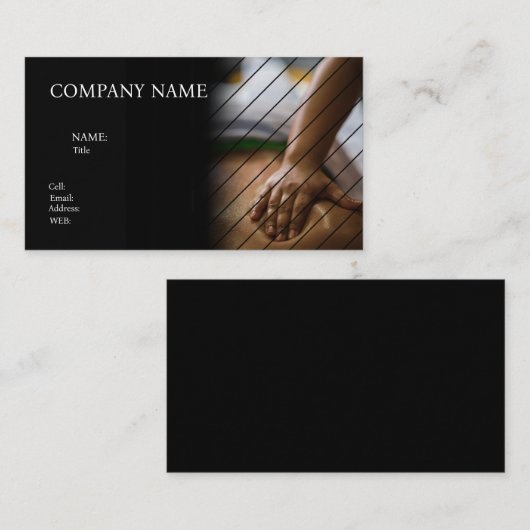 基本テンプレート名刺スパ 名刺 (正面/裏面)