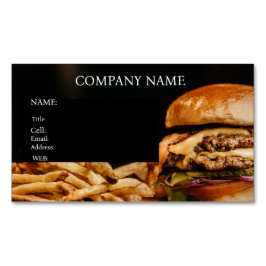 基本テンプレート名刺ハンバーガー マグネット名刺