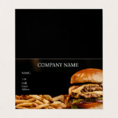 基本テンプレート名刺ハンバーガー 名刺 (外部フラット)