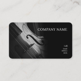 基本テンプレート名刺バイオリン。 名刺