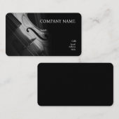 基本テンプレート名刺バイオリン。 名刺 (正面/裏面)