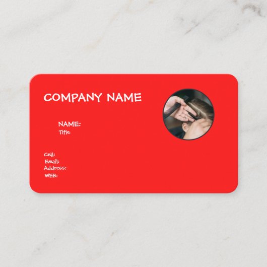 基本テンプレート名刺ヘアサロン 名刺 (正面)