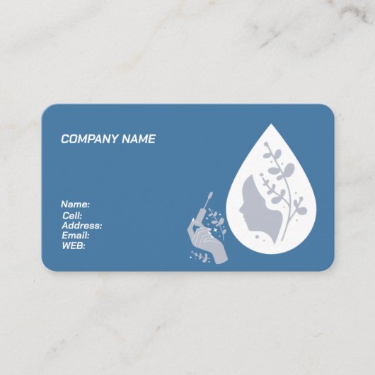 基本テンプレート名刺メイクアップアーティスト 名刺 (正面)