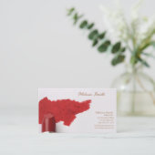 基本テンプレート名刺メイクアップアーティスト 名刺 (スタンド正面)