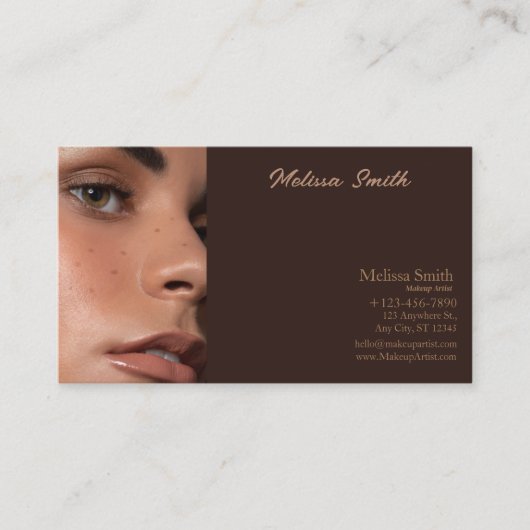 基本テンプレート名刺メイクアップアーティスト 名刺 (正面)