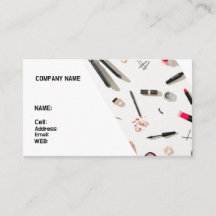 基本テンプレート名刺メイクアップアーティスト