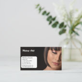 基本テンプレート名刺メイクアップアーティスト 名刺 (スタンド正面)