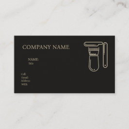 基本テンプレート名刺理容師店 名刺