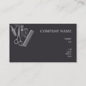 基本テンプレート名刺理容師店 名刺 (正面)