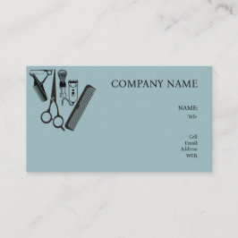 基本テンプレート名刺理容師店 名刺