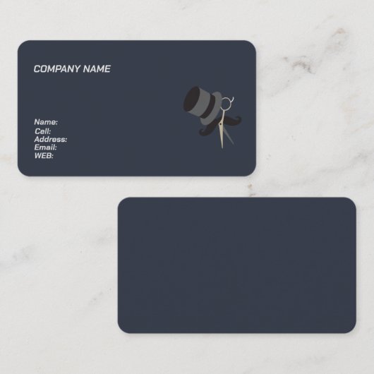 基本テンプレート名刺理容師 名刺 (正面/裏面)