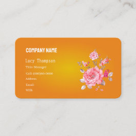 基本テンプレート名刺花 名刺