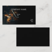 基本テンプレート名刺音楽バイオリン 名刺 (正面/裏面)