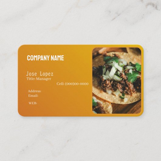 基本テンプレート名刺，タケリア 名刺 (正面)