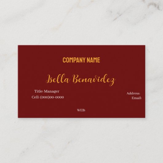 基本テンプレート名刺 名刺 (正面)