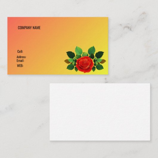 基本テンプレート名刺 名刺 (正面/裏面)