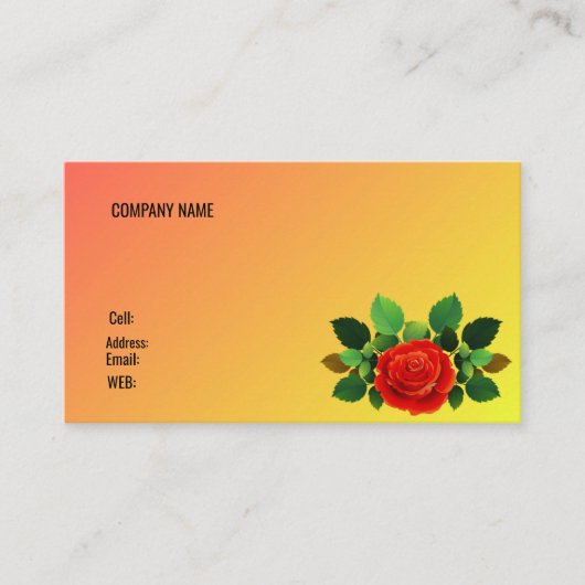 基本テンプレート名刺 名刺 (正面)