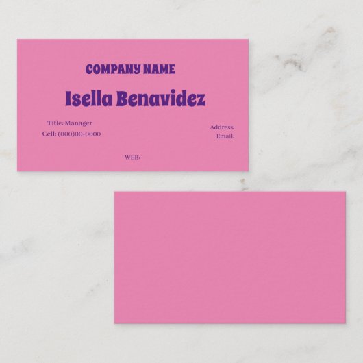 基本テンプレート名刺 名刺 (正面/裏面)