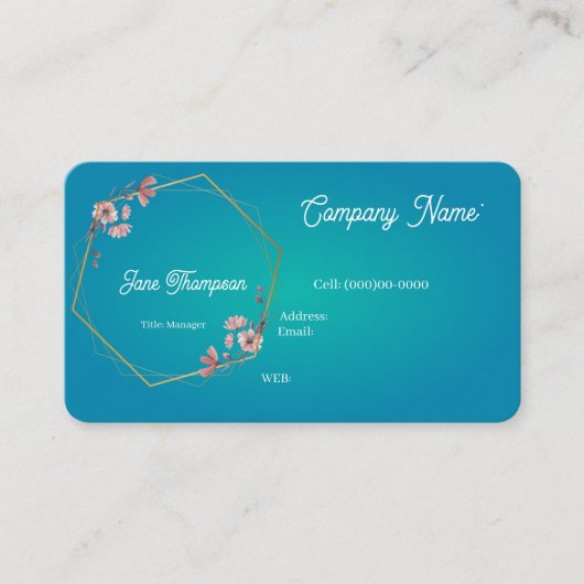 基本テンプレート名刺 名刺 (正面)