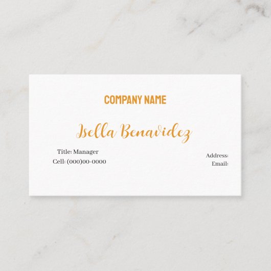 基本テンプレート名刺 名刺 (正面)