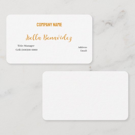 基本テンプレート名刺 名刺 (正面/裏面)