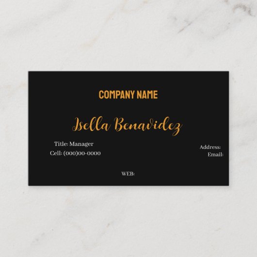 基本テンプレート名刺 名刺 (正面)