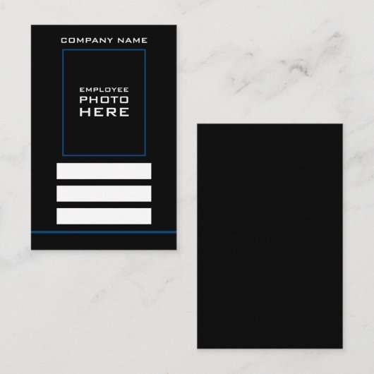 基本デザイン、フォトIDカード 名刺 (正面/裏面)