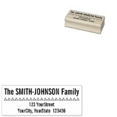 基本パーソナライズされたファミリ名と住所 ラバースタンプ (押印)