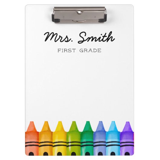 基本パーソナライズされたプライマリ先生名 クリップボード (正面)