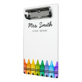 基本パーソナライズされたプライマリ先生名 ミニクリップボード (アングル2)