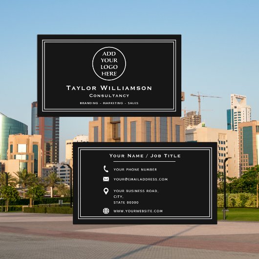 基本ビジネスロゴ企業のプロフェッショナル会社 名刺