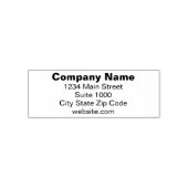 基本ビジネス差出人住所及びウェブサイト セルフインキングスタンプ (デザイン)